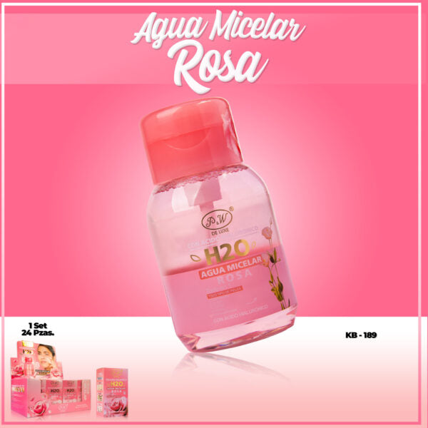 Agua micelar rosa