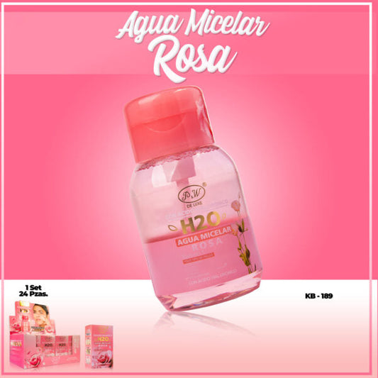 Agua micelar rosa