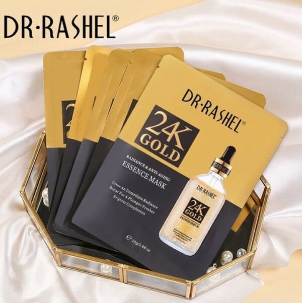 Mascarilla facial 24K Dr Rashel (Caja 5 sachets)