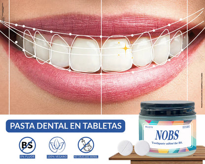 NOBS - PASTA DENTAL EN TABLETAS NANOHIDROXIAPATITA